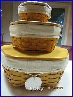 Longaberger Classic 14, 10, 6 Generation Basket Complete Sets in Oatmeal