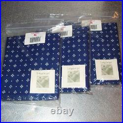 Longaberger Classic Blue VALANCE SET 3-Valances Made in USA Brand New in Bags