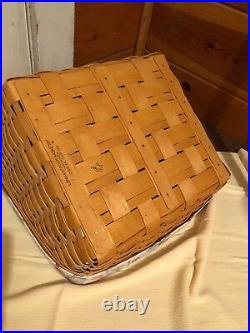 Longaberger Classic Book Keeper Basket Set New 2001 Bookkeeper RETIRED