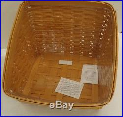 Longaberger Classic Book Keeper Basket Set New Retired! 2001