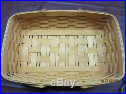 Longaberger Classic Medium Gathering Basket Set with Lid