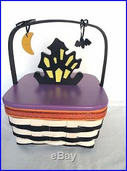 Longaberger Coffin & Hallows Eve Halloween Basket Combos new Sets Lot of 2