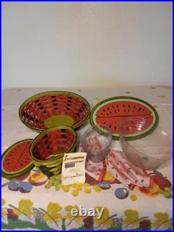 Longaberger Collector Club 2010 Large & Small Watermelon Basket Sets MINT Longaberger Collector Club 2010 Large & Small Watermelon Basket Sets MINT