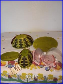 Longaberger Collector Club 2010 Large & Small Watermelon Basket Sets MINT Longaberger Collector Club 2010 Large & Small Watermelon Basket Sets MINT