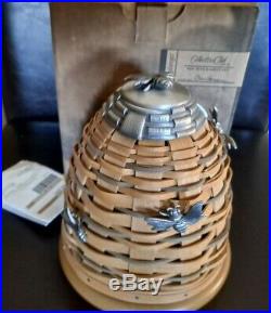 Longaberger Collector Club Bee Hive Basket complete set MINT FREE SHIPPING