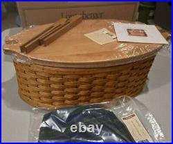 Longaberger Collector Club Family Legacy Basket set withlid MINT FREE SHIPPING
