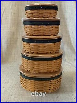 Longaberger Collector Club Harmony Basket Combos Set of 5 NIB