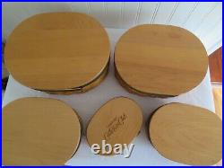 Longaberger Collector Club Harmony Basket Combos Set of 5 withLids