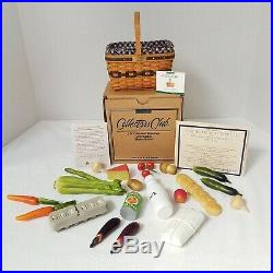 Longaberger Collector Club Miniature Market Set+Box+Groceries 1st IN SERIES RARE