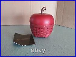 Longaberger Collector Club Red Apple basket, lid & protector Longaberger Collector Club Red Apple basket, lid & protector
