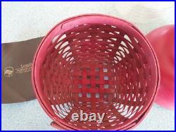 Longaberger Collector Club Red Apple basket, lid & protector Longaberger Collector Club Red Apple basket, lid & protector