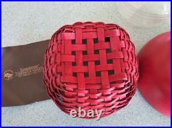 Longaberger Collector Club Red Apple basket, lid & protector Longaberger Collector Club Red Apple basket, lid & protector