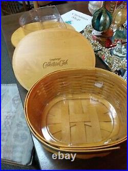 Longaberger Collector Club Shaker Harmony Basket Combos Set of 5 with Lids