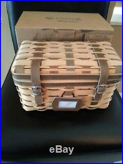 Longaberger Collector Club Trunk Basket complete set MINT FREE SHIPPING