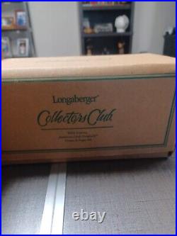 Longaberger Collector's Club Tea Pot + Cream + Sugar Set / New