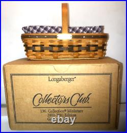 Longaberger Collectors Club 2000 Mini Gathering Set withBaking Dish/Americana Cake
