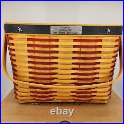 Longaberger Collectors Club 2001 Whistle Stop Basket SOLD JAN 01 ONLY AMERICANA