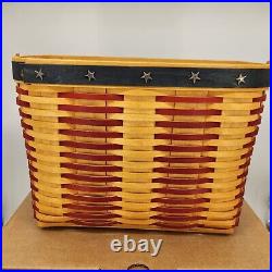 Longaberger Collectors Club 2001 Whistle Stop Basket SOLD JAN 01 ONLY AMERICANA