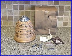 Longaberger Collectors Club 2010 Bee Hive Basket Set WithBox, Tags, Bee Tie-Ons