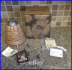 Longaberger Collectors Club 2010 Bee Hive Basket Set WithBox, Tags, Bee Tie-Ons