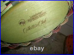 Longaberger Collectors Club 2010 Large Watermelon Basket Combo Set EUC (LB1)