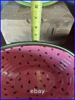 Longaberger Collectors Club 2010 Large Watermelon Basket Set Liner Protec & Lid Longaberger Collectors Club 2010 Large Watermelon Basket Set Liner Protec & Lid