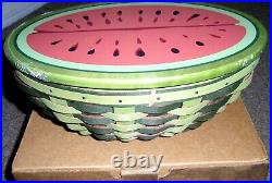Longaberger Collectors Club 2010 Large Watermelon Set withTote-NEW