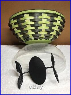 Longaberger Collectors Club 2010 Watermelon basket set with Wrought Iron Stand