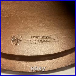 Longaberger Collectors Club 2013 Antiqued Med Bushel Basket Set withLid-Brand New