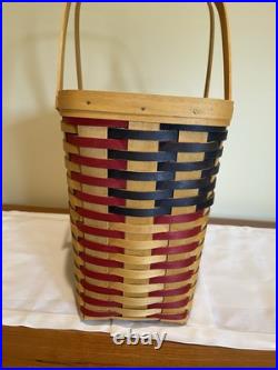 Longaberger Collectors Club 25th Anniversary Flag Basket Combo NIB with Lid Longaberger Collectors Club 25th Anniversary Flag Basket Combo NIB with Lid