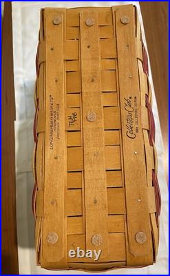 Longaberger Collectors Club 25th Anniversary Flag Basket Combo NIB with Lid Longaberger Collectors Club 25th Anniversary Flag Basket Combo NIB with Lid