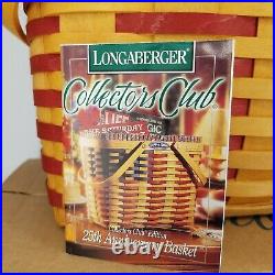 Longaberger Collectors Club 25th Anniversary Flag Basket SetSold One Month Only