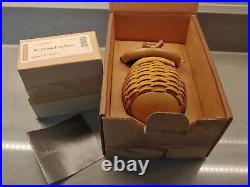 Longaberger Collectors Club Acorn Basket Set Mint in Box Oak Leaf Stand 2008