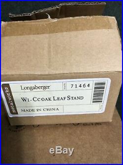 Longaberger Collectors Club Acorn Basket Set With Oak Leaf Stand New Longaberger Collectors Club Acorn Basket Set With Oak Leaf Stand New