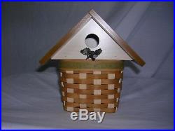 Longaberger Collectors Club Birdhouse Basket Set with Liner NIB