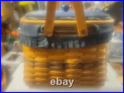 Longaberger Collectors Club CC 1998 Harbor Basket Combo With E-z Tuck Lids