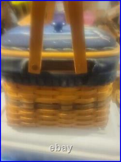 Longaberger Collectors Club CC 1998 Harbor Basket Combo With E-z Tuck Lids