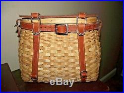 Longaberger Collectors Club CC Fishing Creel Basket Set Retired orig $365