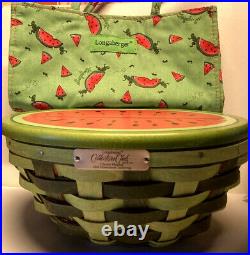 Longaberger Collectors Club Event 2010 Charter Member Watermelon Set withTote-NEW