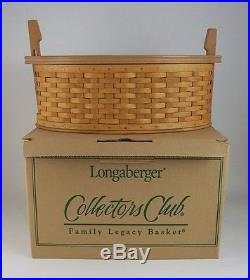 Longaberger Collectors Club Family Legacy Basket Set w Lid NIB