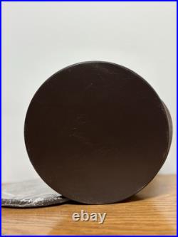 Longaberger Collectors Club Firkin Basket With Tags Handle & Lid Dark Color NEW