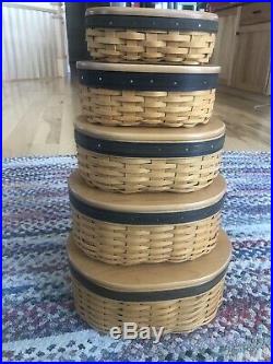 Longaberger Collectors Club Harmony Basket Set NO SHIPPING PICKUP ONLY