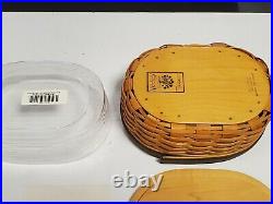 Longaberger Collectors Club Harmony Basket Set Of 5 With Protectors + Inserts