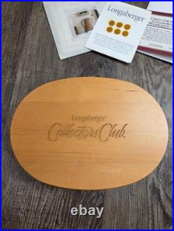Longaberger Collectors Club Harmony Basket Set of 5 Wooden Lids NEW Product Card