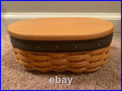 Longaberger Collectors Club Harmony Baskets 1-5 Set With Lids And Protectors