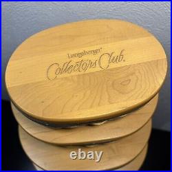 Longaberger Collectors Club Harmony Set 5 Baskets w Lids And Organizers