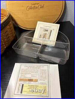 Longaberger Collectors Club Harmony Set 5 Baskets w Lids And Organizers