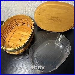 Longaberger Collectors Club Harmony Set 5 Baskets w Lids And Organizers
