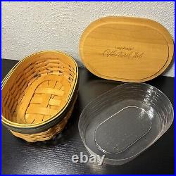 Longaberger Collectors Club Harmony Set 5 Baskets w Lids And Organizers