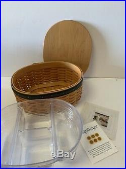 Longaberger Collectors Club Harmony Stacking Baskets, Lids & ProtectorsSet of 5